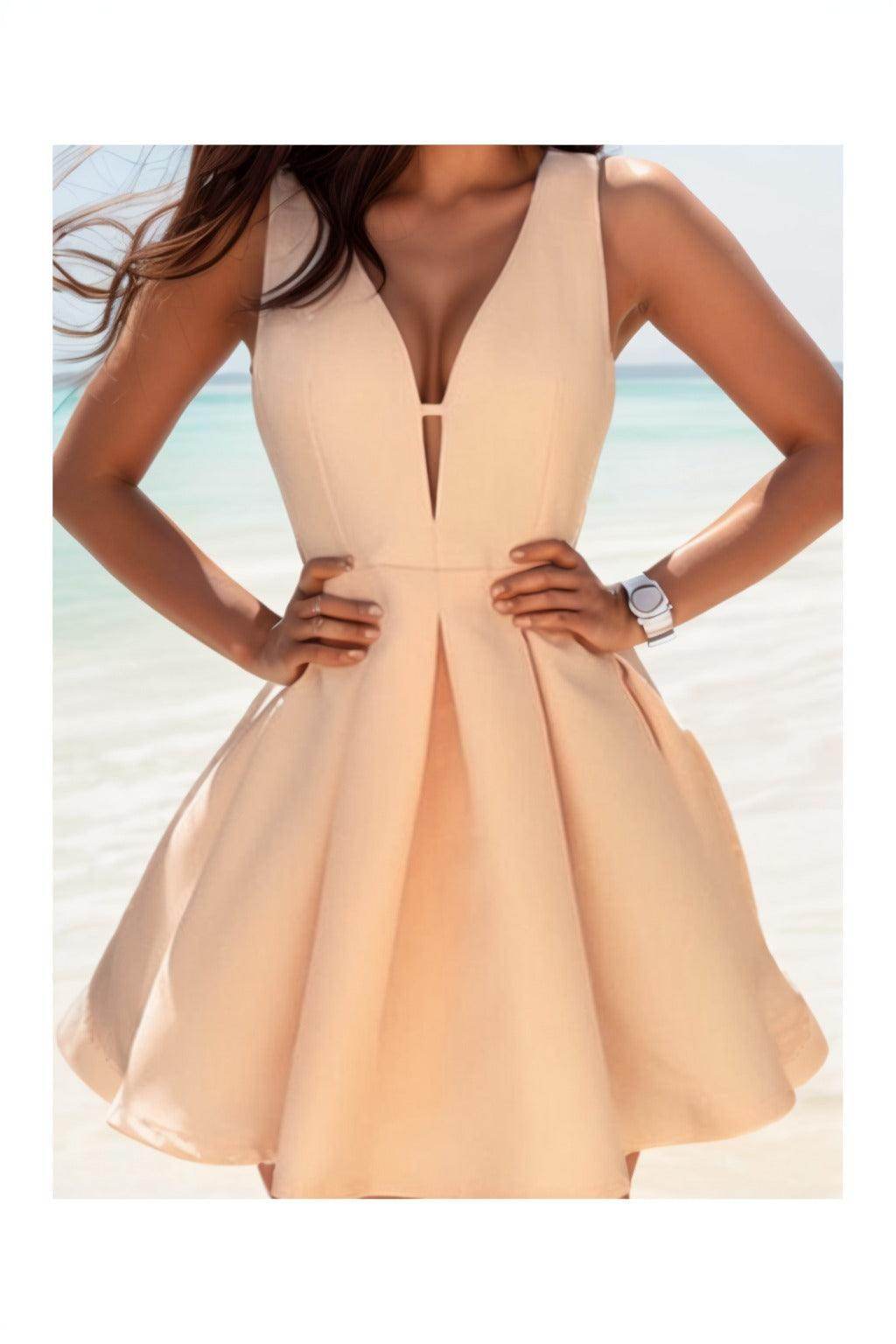 A-Line Knee Length Satin Homecoming Dresses CS0531