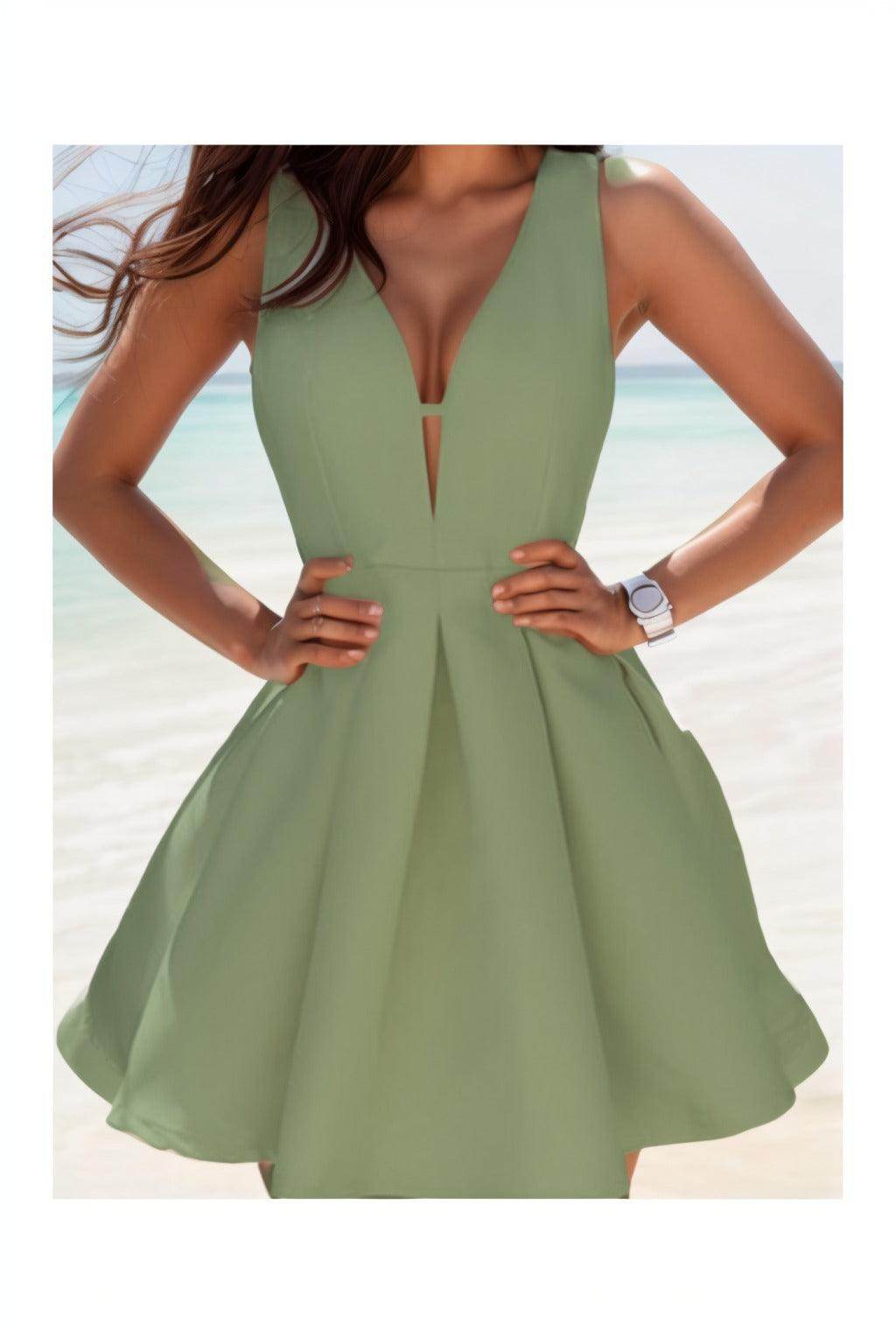 A-Line Knee Length Satin Homecoming Dresses CS0531