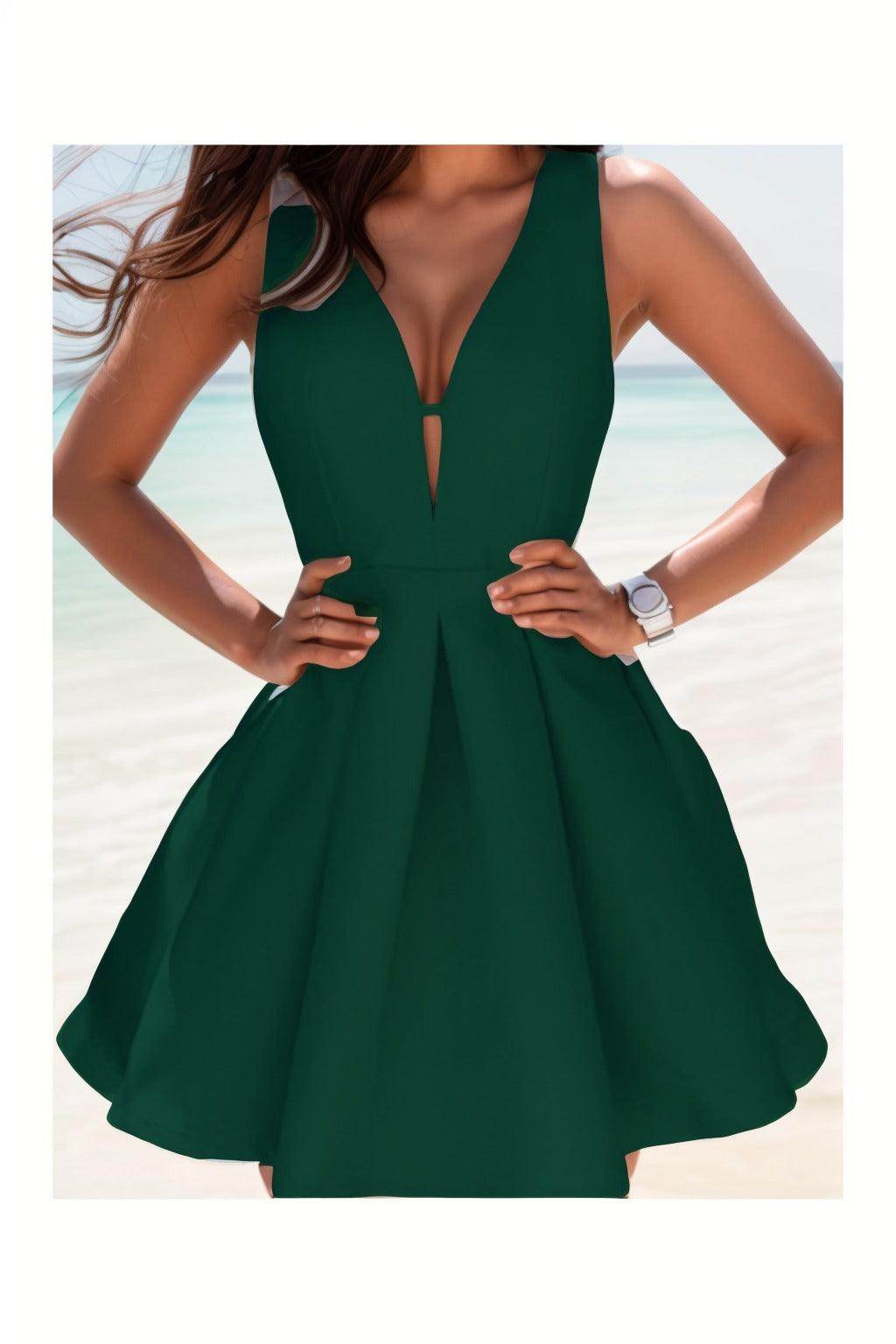 A-Line Knee Length Satin Homecoming Dresses CS0531