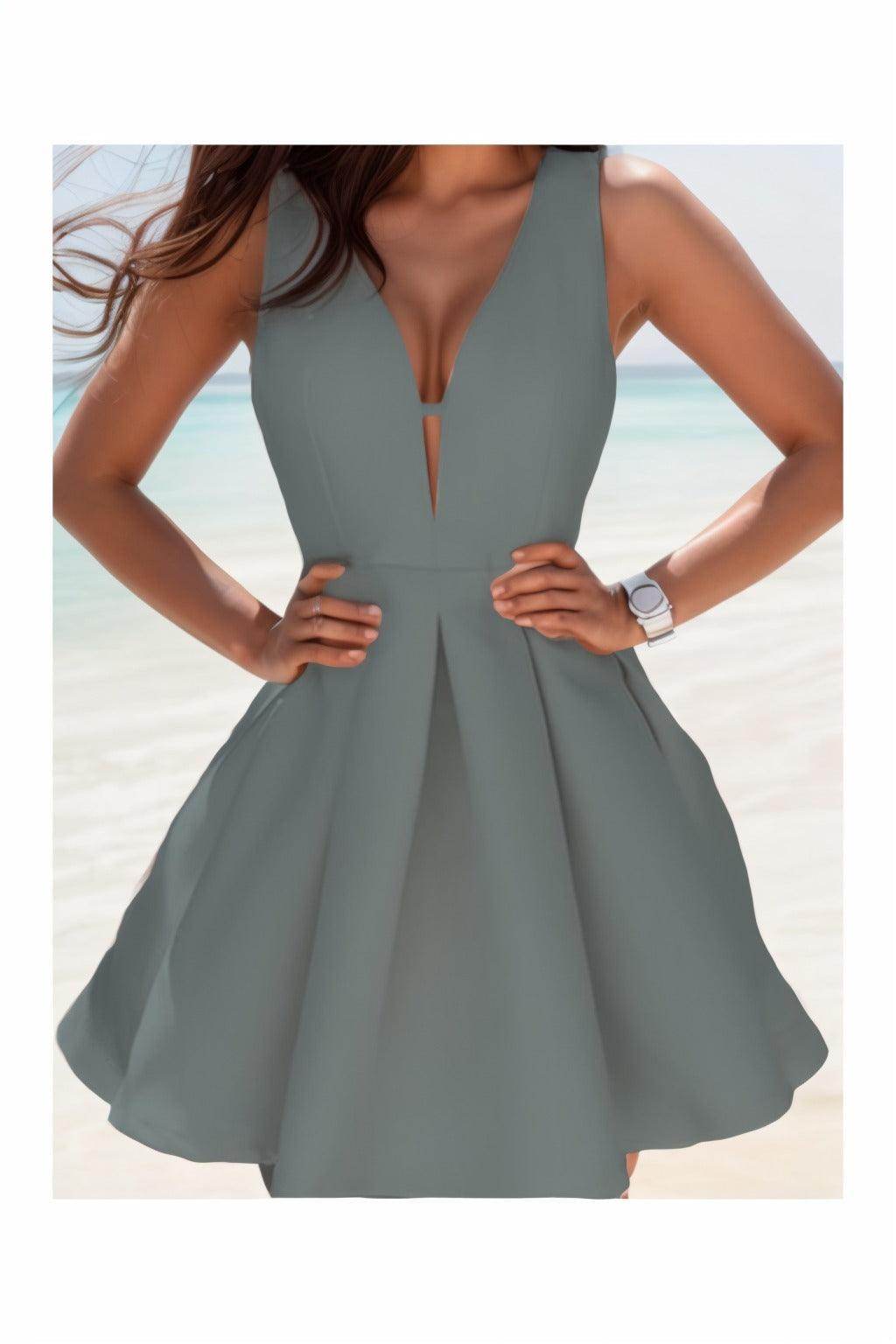 A-Line Knee Length Satin Homecoming Dresses CS0531