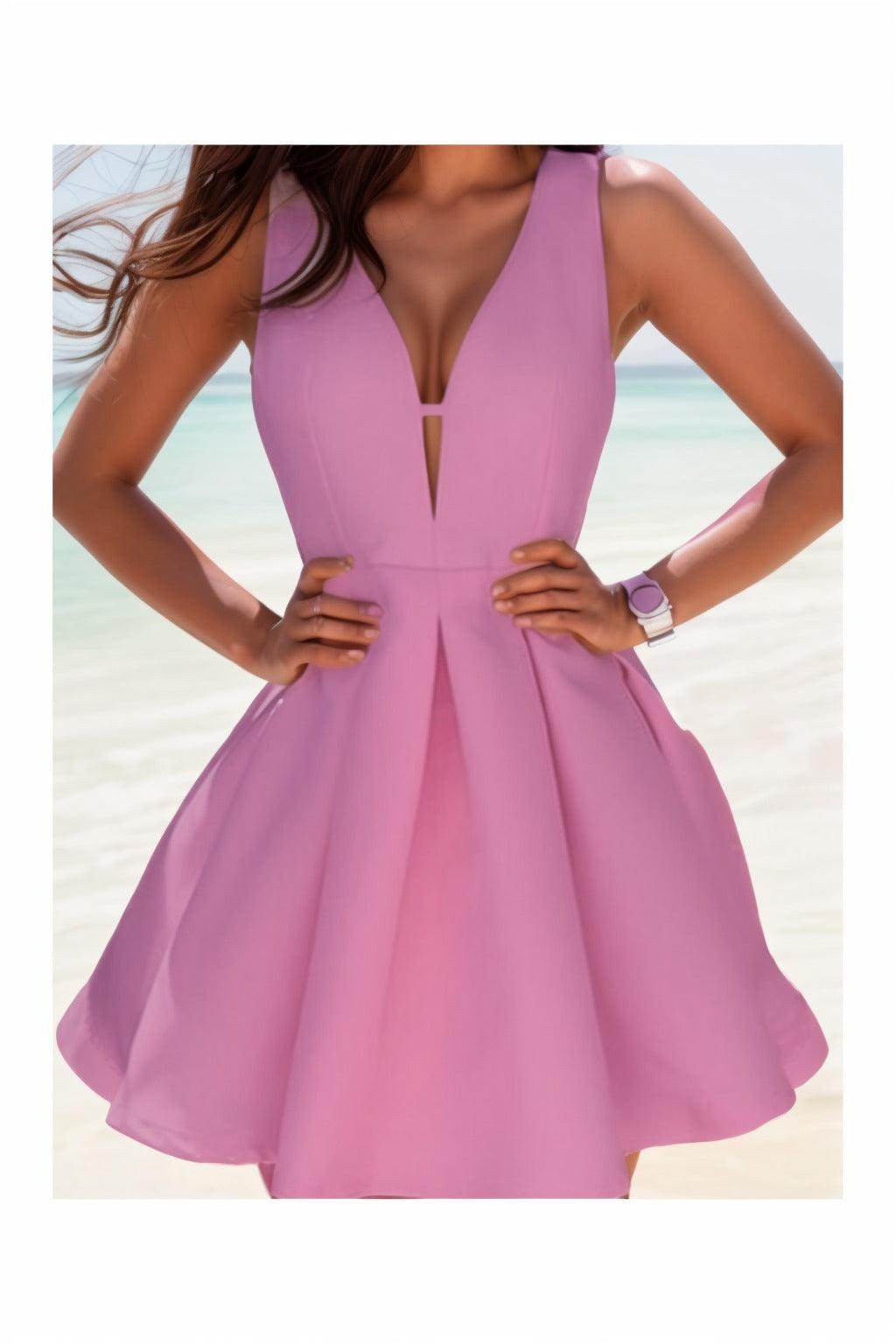 A-Line Knee Length Satin Homecoming Dresses CS0531