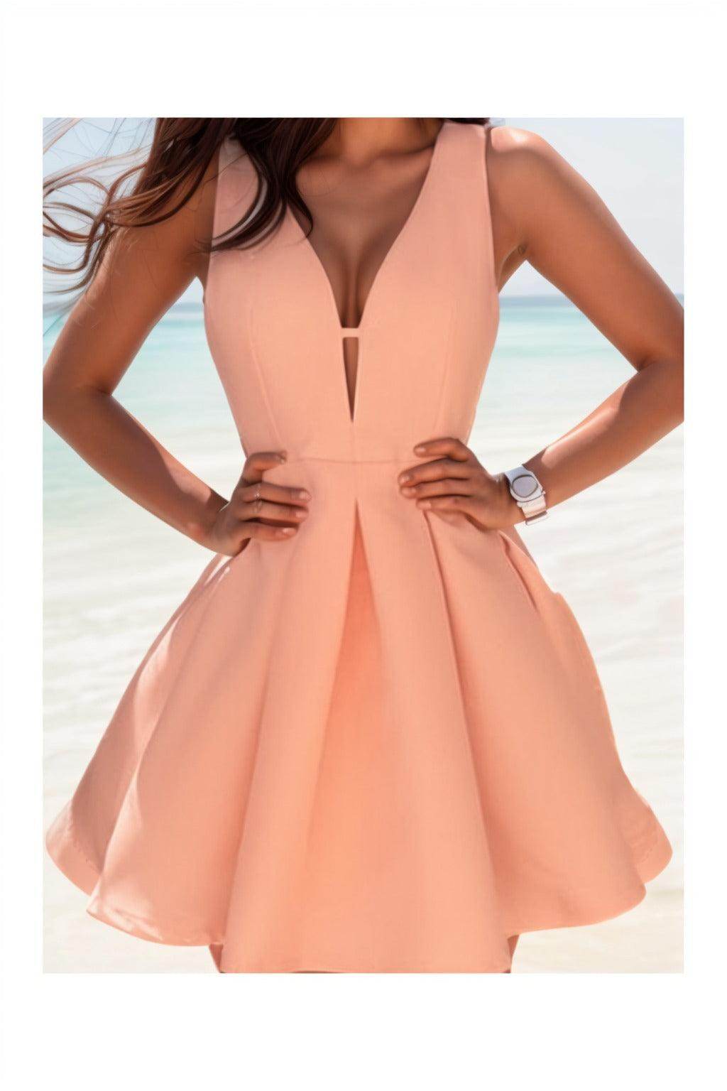 A-Line Knee Length Satin Homecoming Dresses CS0531