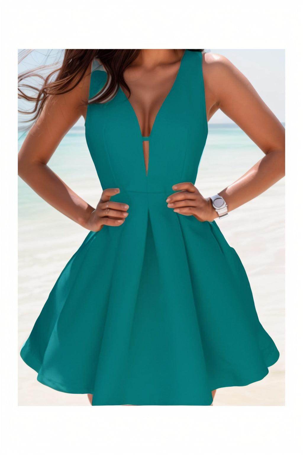 A-Line Knee Length Satin Homecoming Dresses CS0531