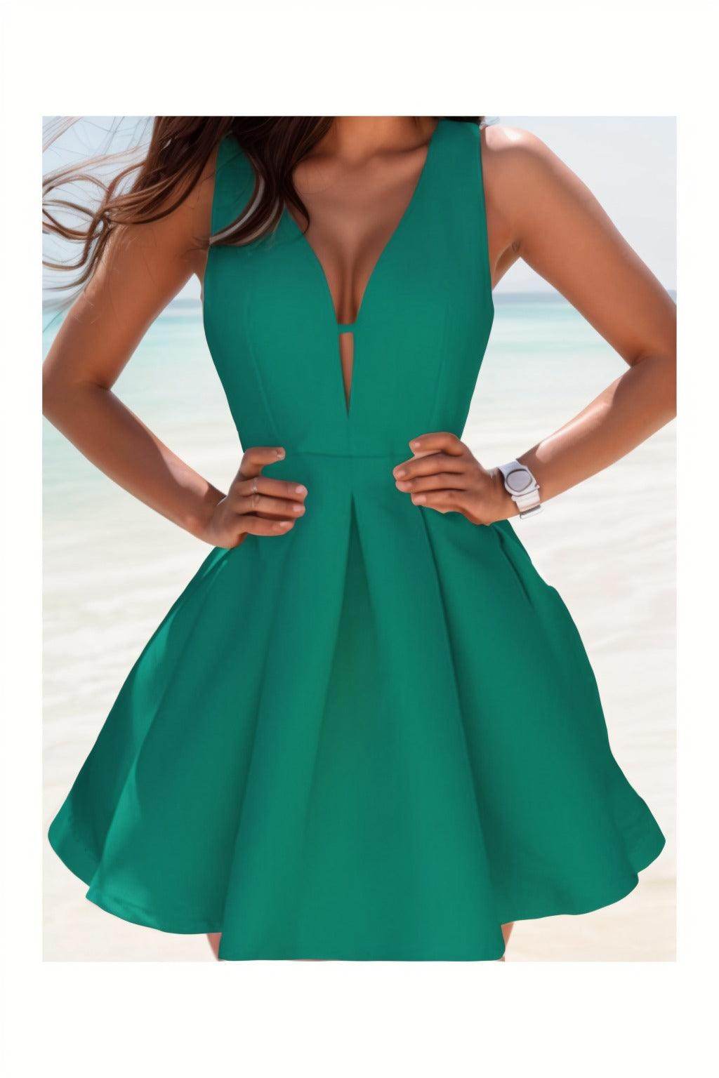 A-Line Knee Length Satin Homecoming Dresses CS0531