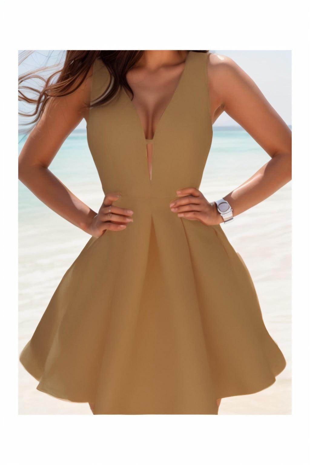 A-Line Knee Length Satin Homecoming Dresses CS0531