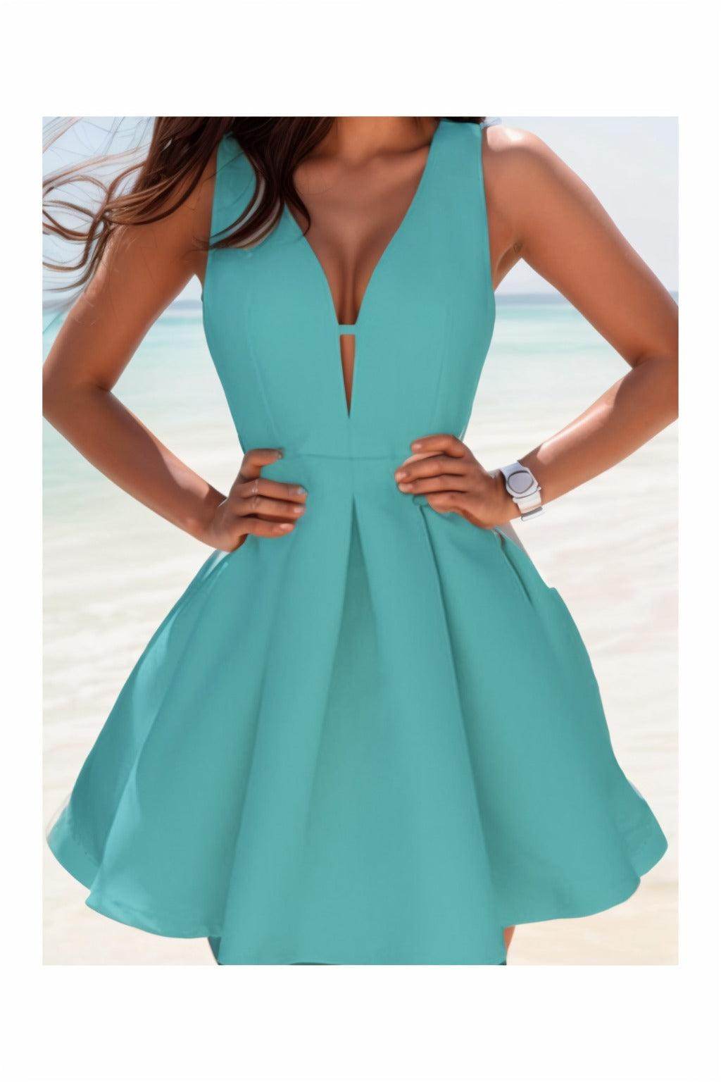 A-Line Knee Length Satin Homecoming Dresses CS0531