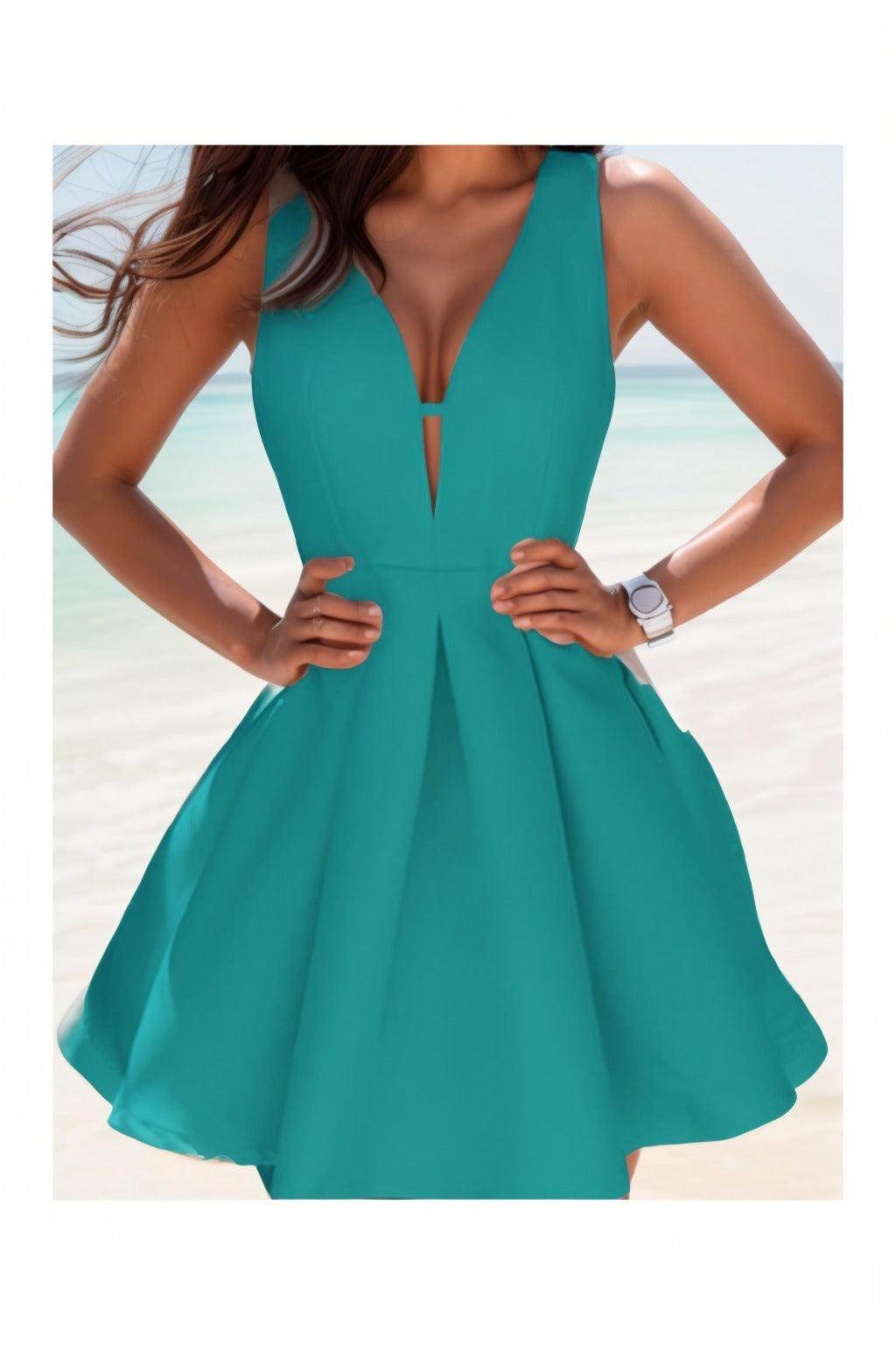 A-Line Knee Length Satin Homecoming Dresses CS0531