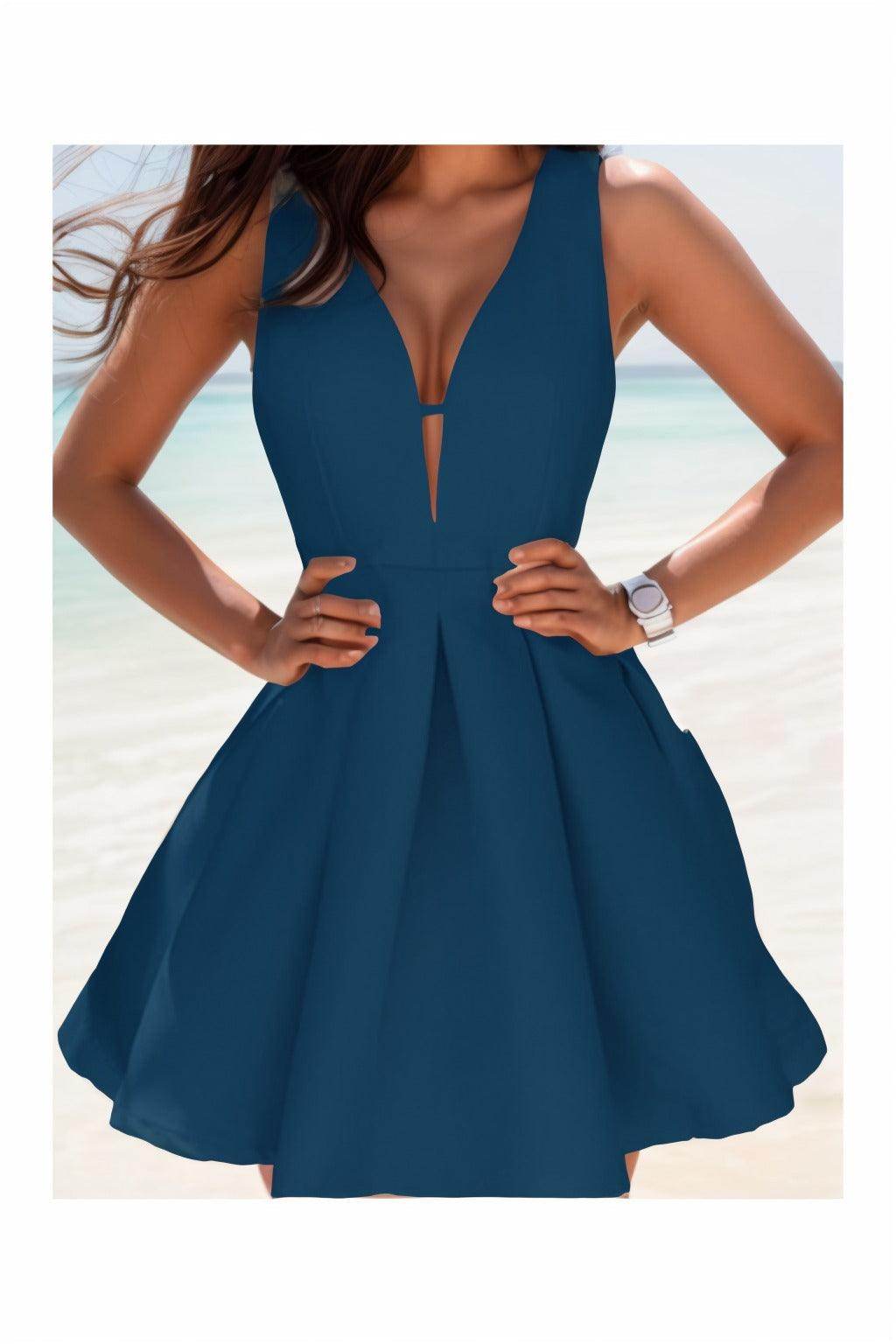 A-Line Knee Length Satin Homecoming Dresses CS0531