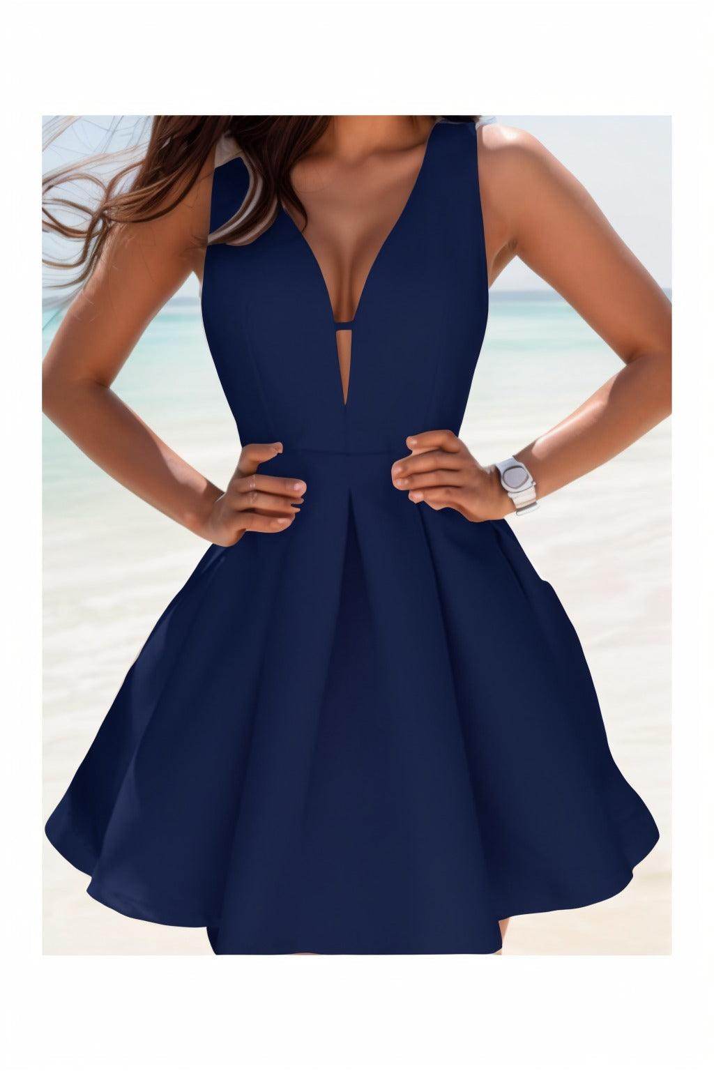 A-Line Knee Length Satin Homecoming Dresses CS0531