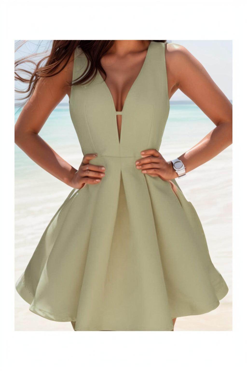 A-Line Knee Length Satin Homecoming Dresses CS0531