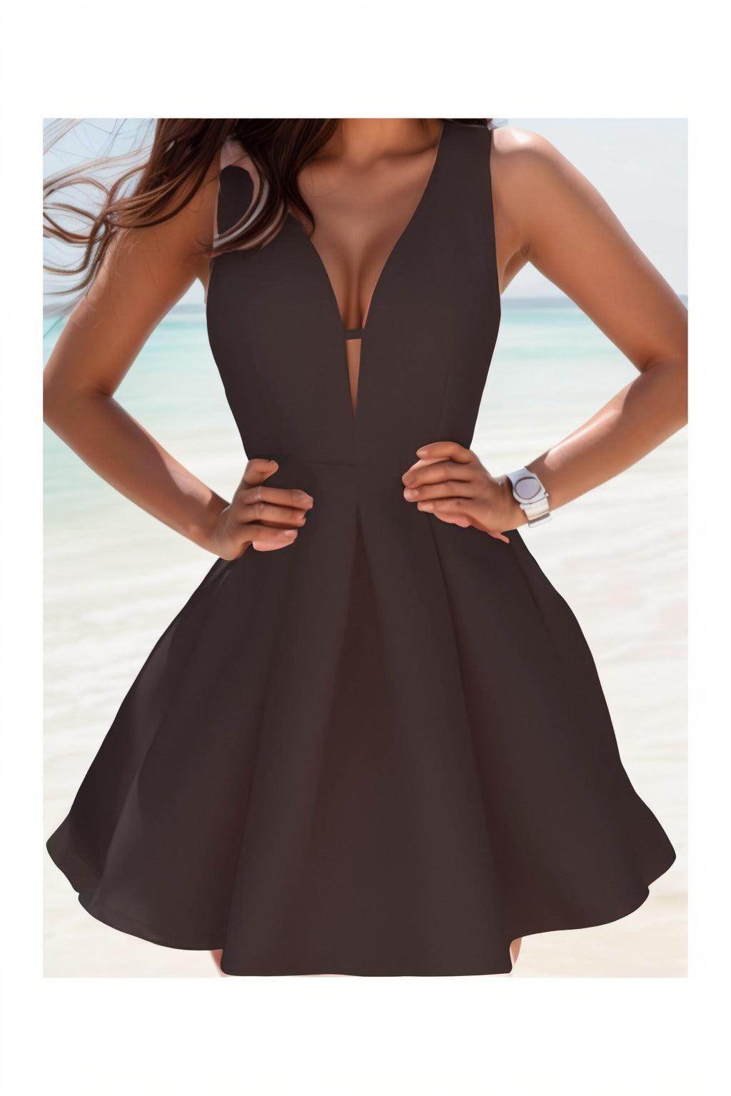A-Line Knee Length Satin Homecoming Dresses CS0531