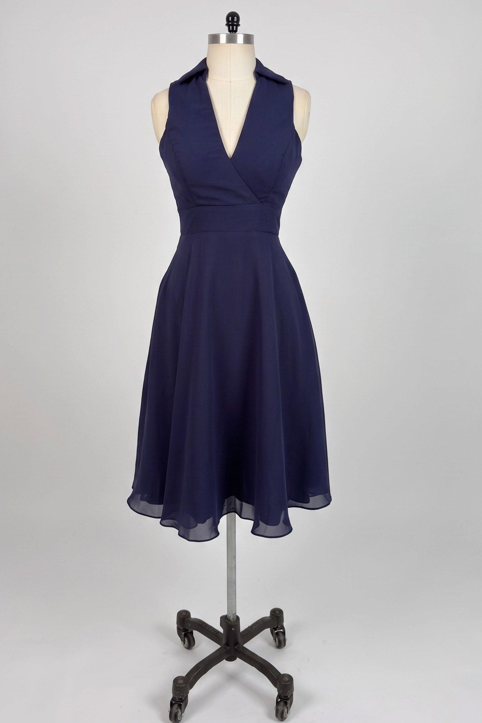 A-Line Knee Length Chiffon Graduation Dresses CS0536