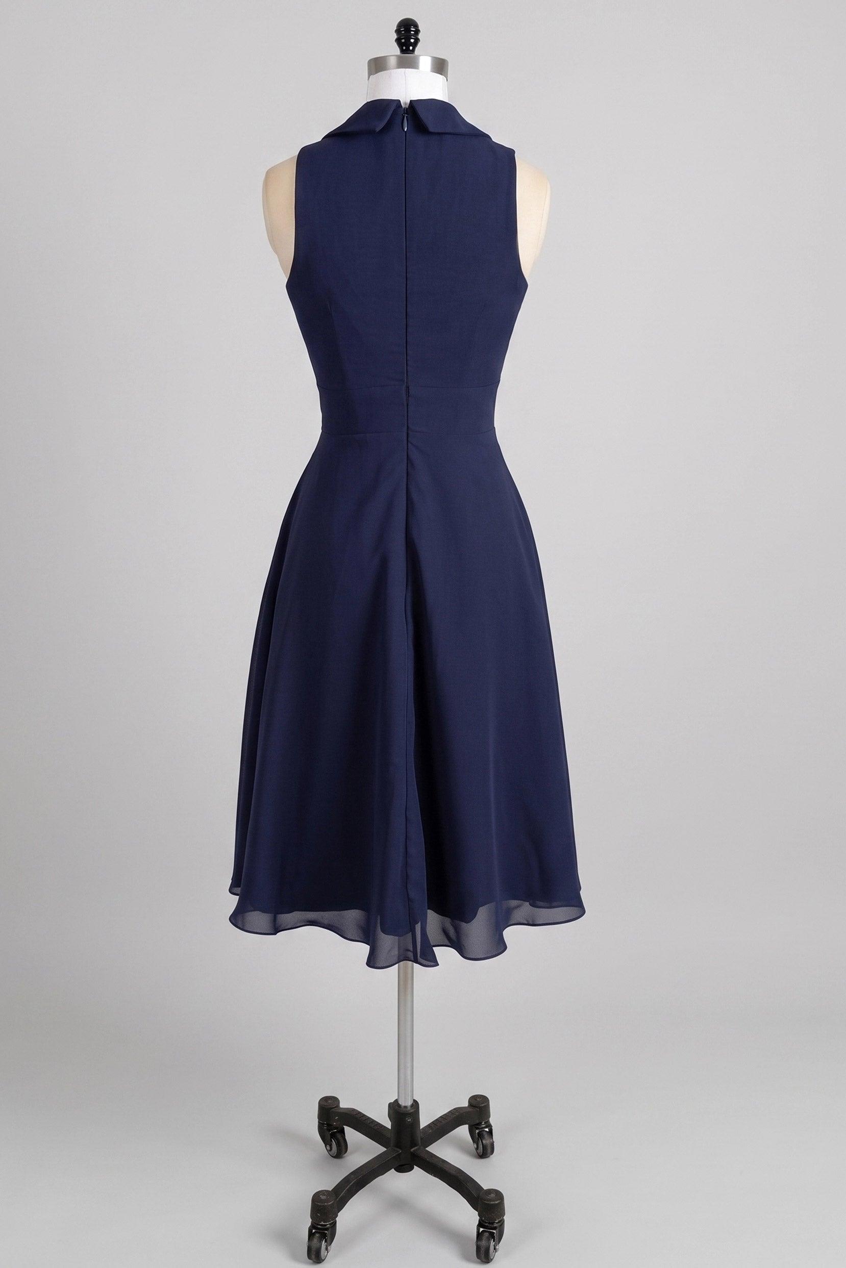 A-Line Knee Length Chiffon Graduation Dresses CS0536