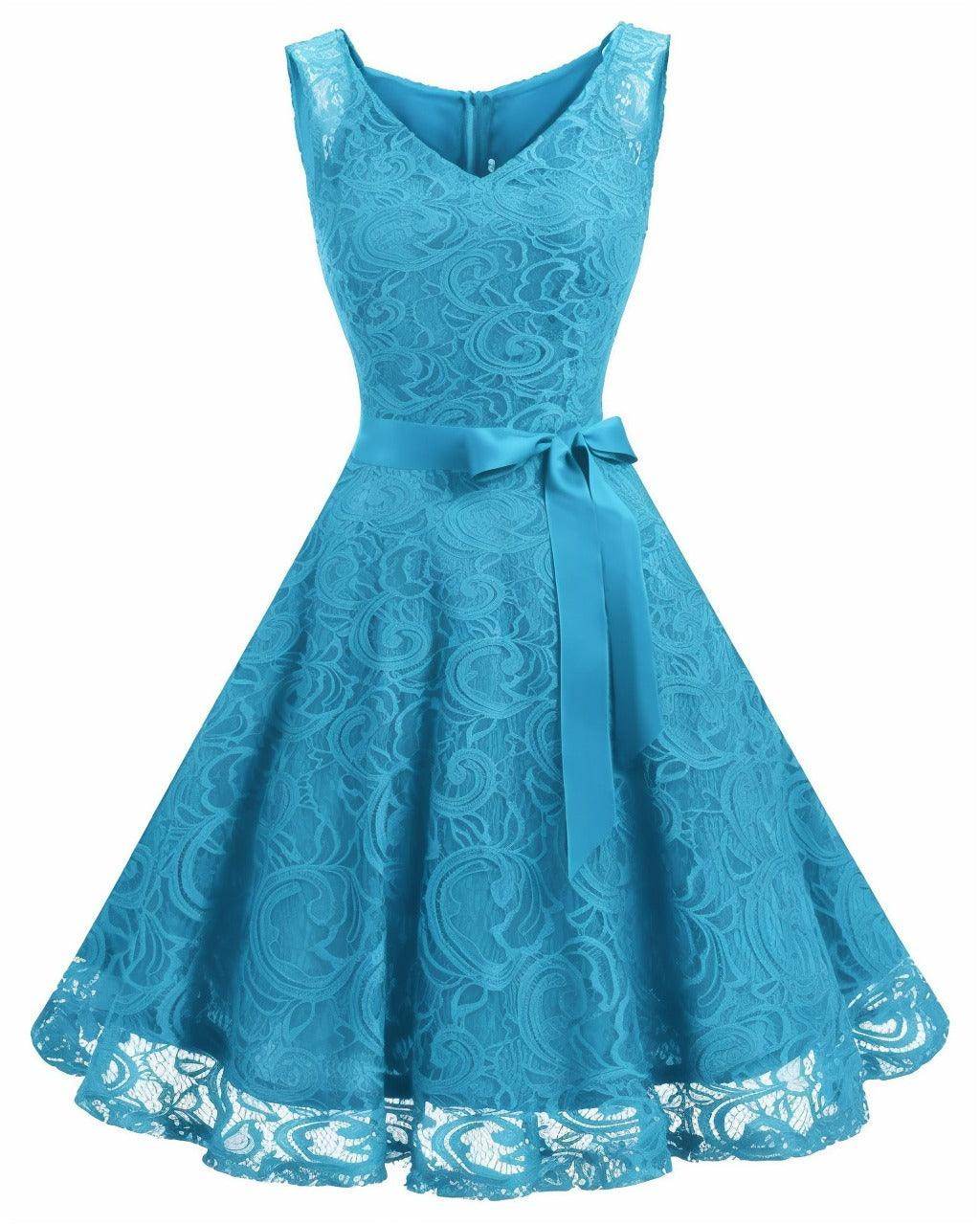 A-Line Knee Length Silk-Like Graduation Dresses CS0542