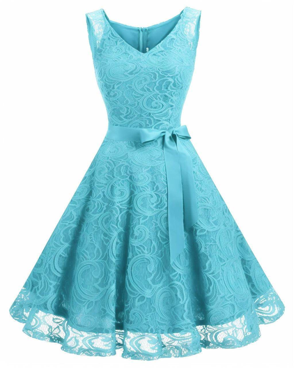A-Line Knee Length Silk-Like Graduation Dresses CS0542