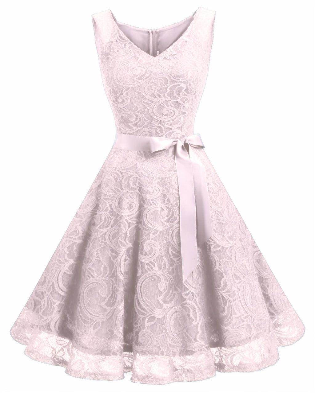 A-Line Knee Length Silk-Like Graduation Dresses CS0542