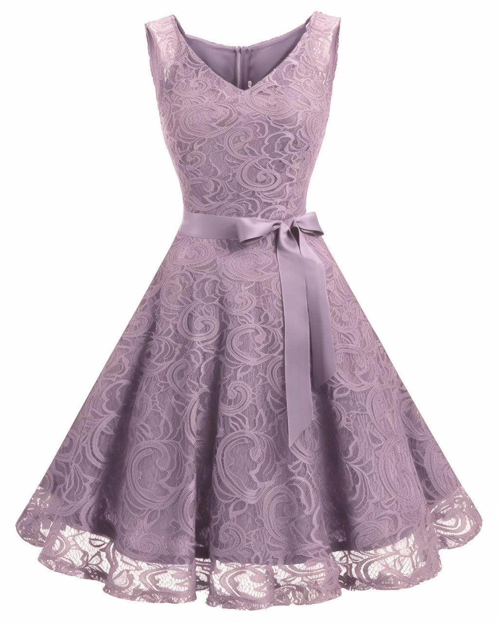 A-Line Knee Length Silk-Like Graduation Dresses CS0542