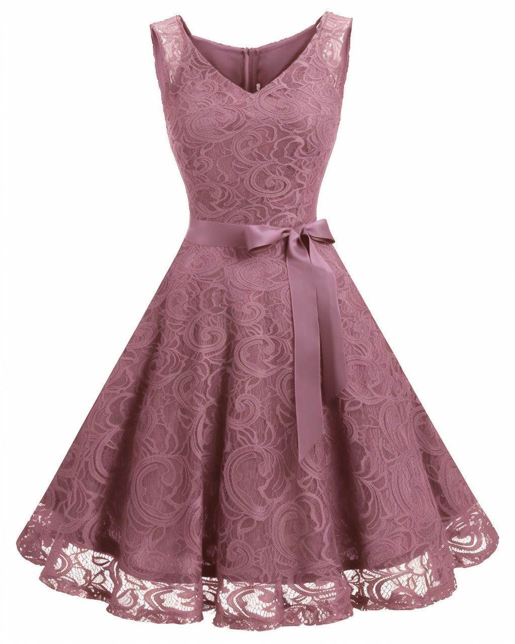 A-Line Knee Length Silk-Like Graduation Dresses CS0542