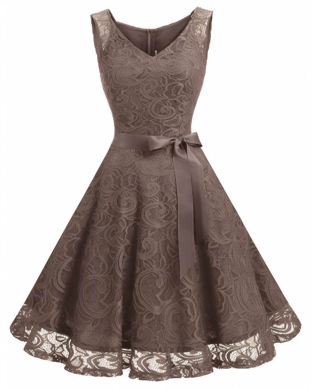 A-Line Knee Length Silk-Like Graduation Dresses CS0542