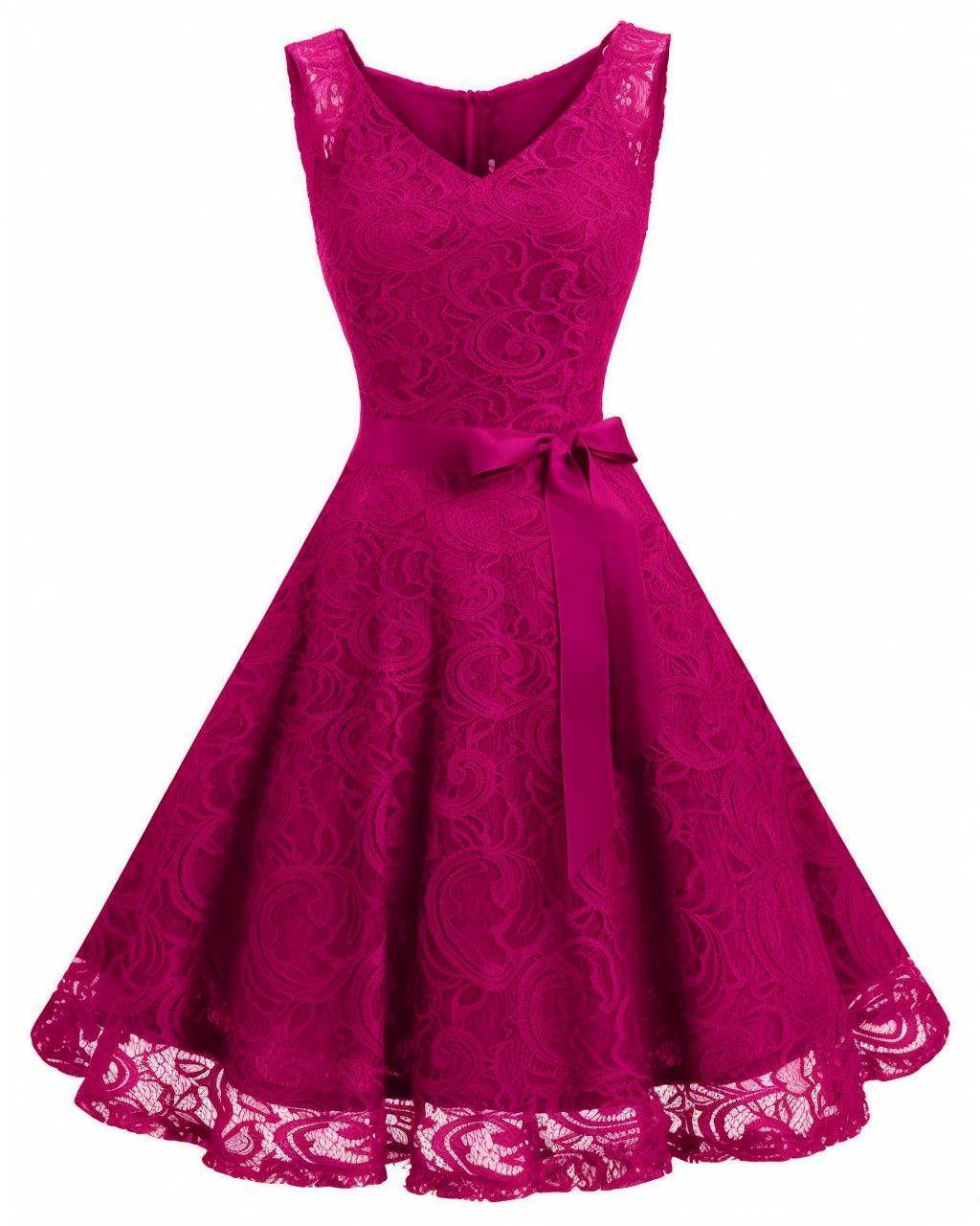 A-Line Knee Length Silk-Like Graduation Dresses CS0542