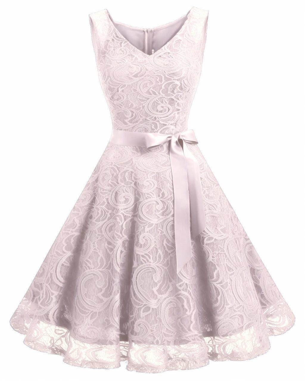 A-Line Knee Length Silk-Like Graduation Dresses CS0542