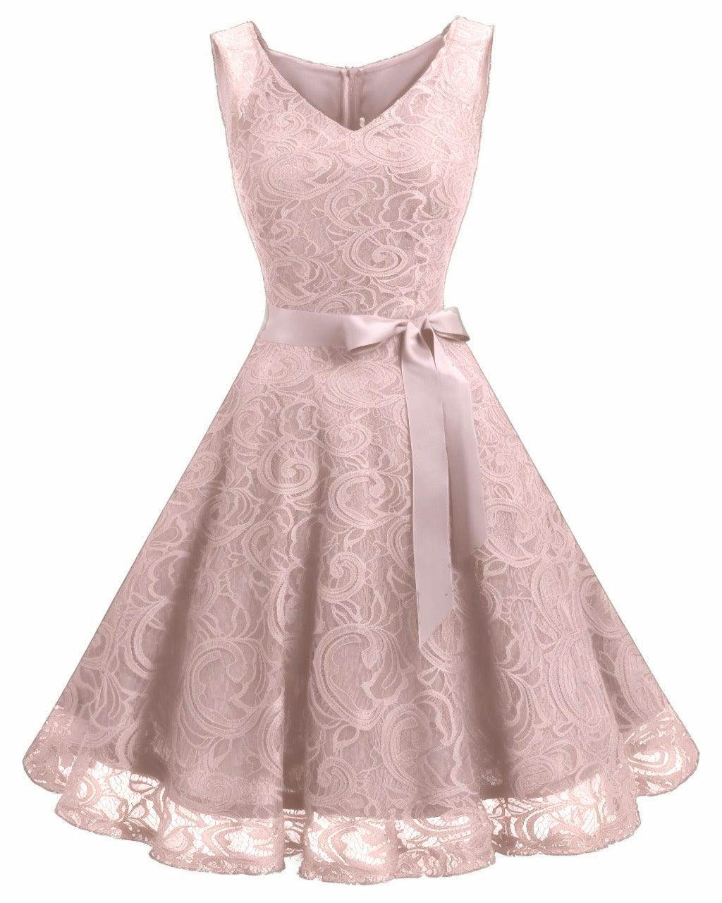 A-Line Knee Length Silk-Like Graduation Dresses CS0542