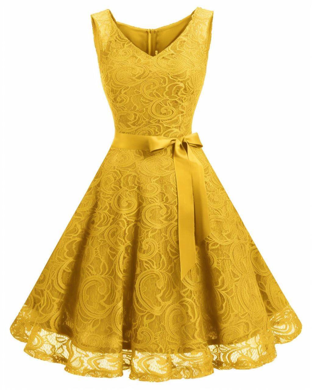 A-Line Knee Length Silk-Like Graduation Dresses CS0542