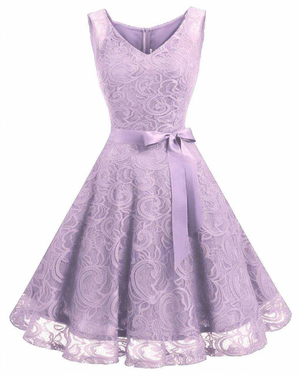 A-Line Knee Length Silk-Like Graduation Dresses CS0542