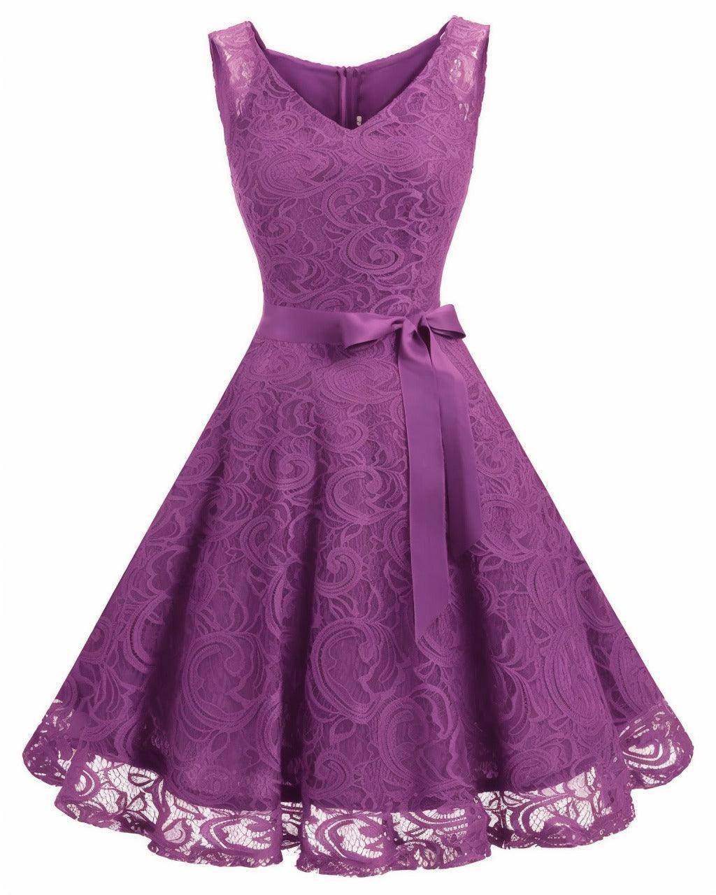 A-Line Knee Length Silk-Like Graduation Dresses CS0542