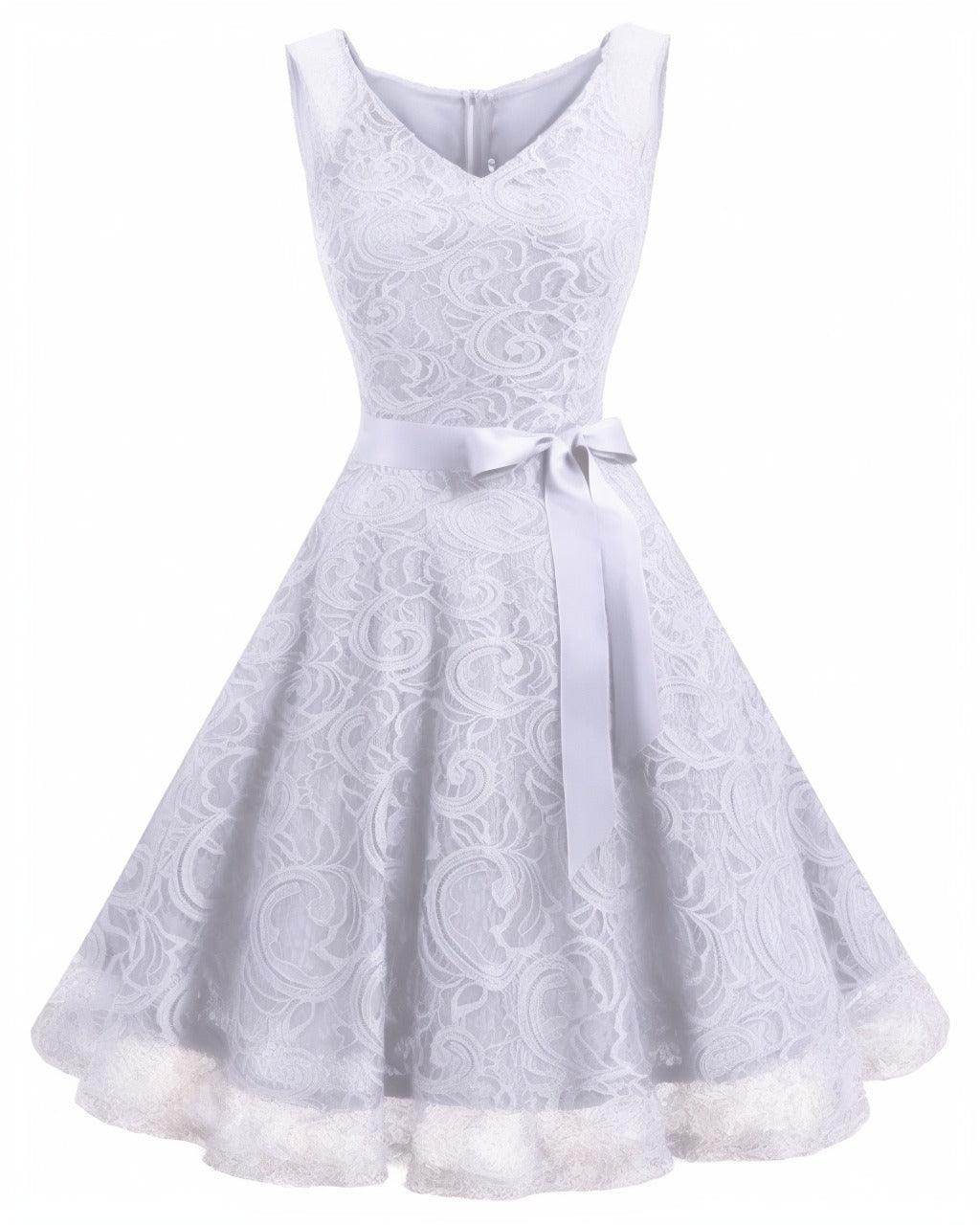 A-Line Knee Length Silk-Like Graduation Dresses CS0542
