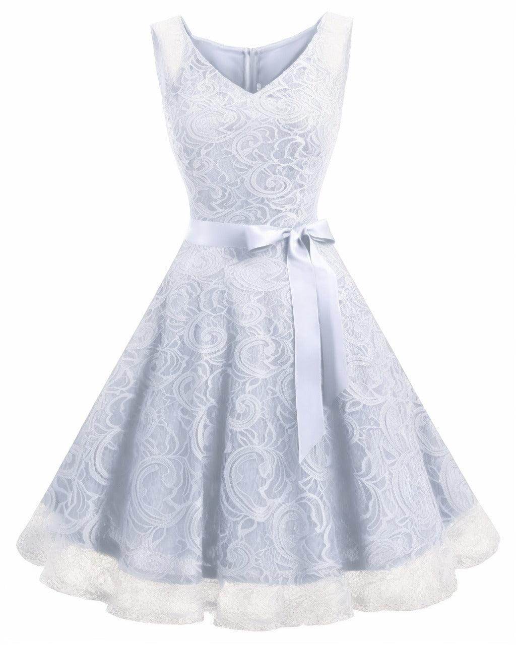 A-Line Knee Length Silk-Like Graduation Dresses CS0542