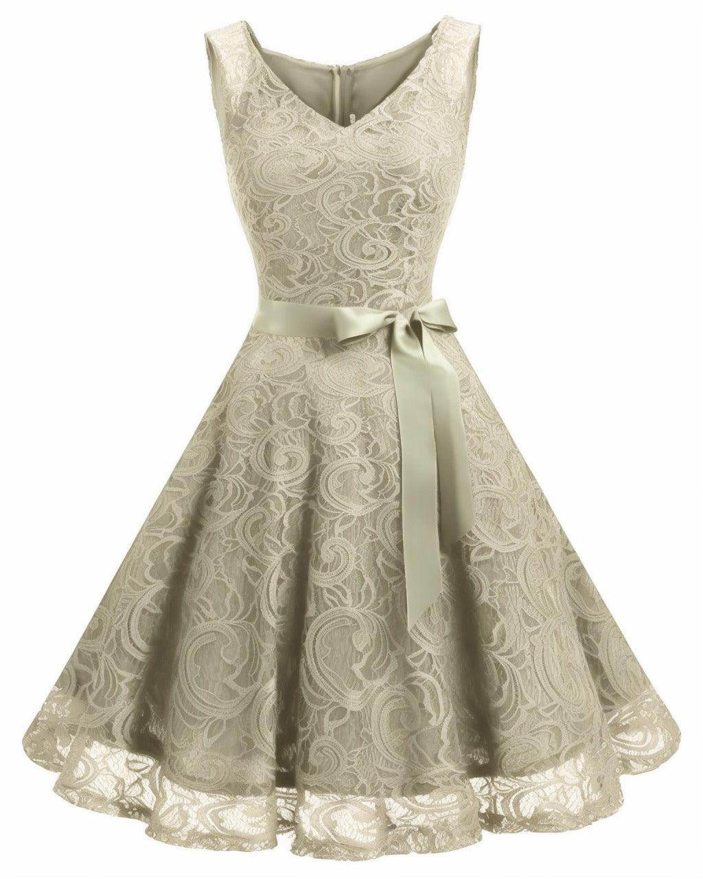 A-Line Knee Length Silk-Like Graduation Dresses CS0542