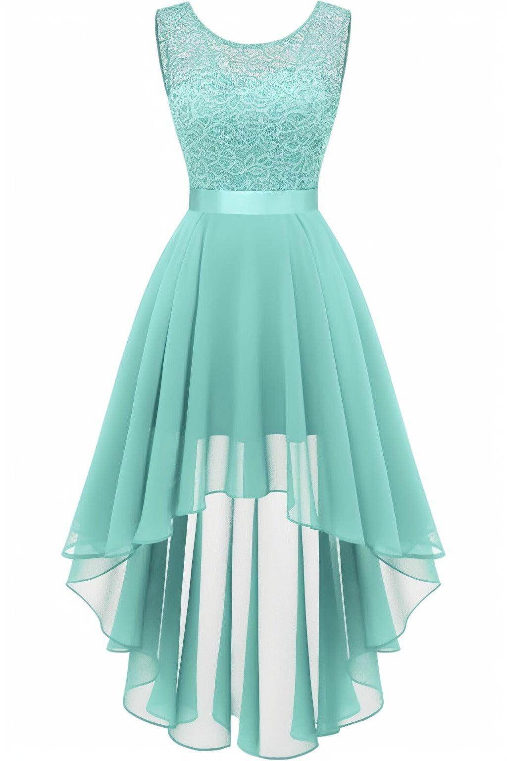 Asymmetrical High-Low Chiffon Graduation Dresses CS0543
