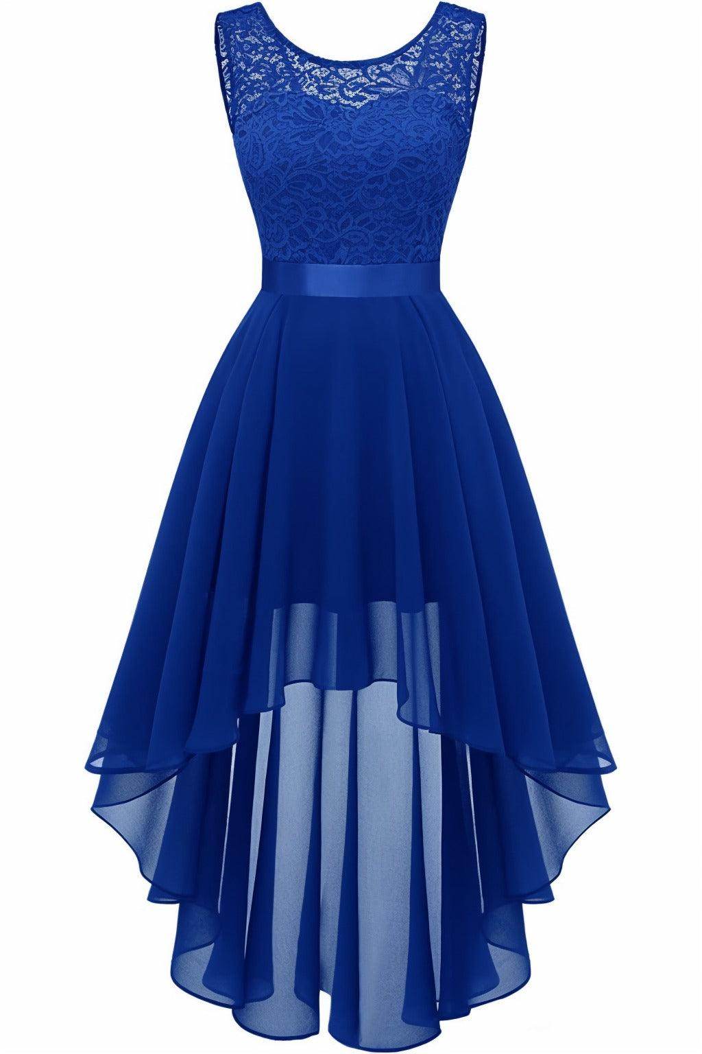 Asymmetrical High-Low Chiffon Graduation Dresses CS0543