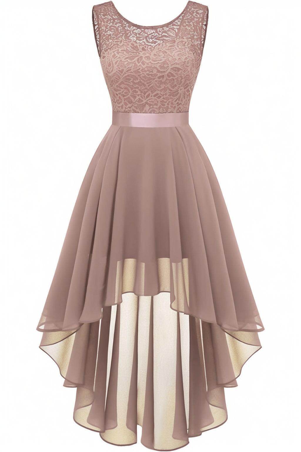 Asymmetrical High-Low Chiffon Graduation Dresses CS0543