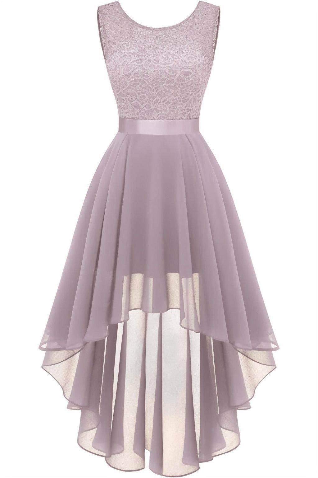 Asymmetrical High-Low Chiffon Graduation Dresses CS0543