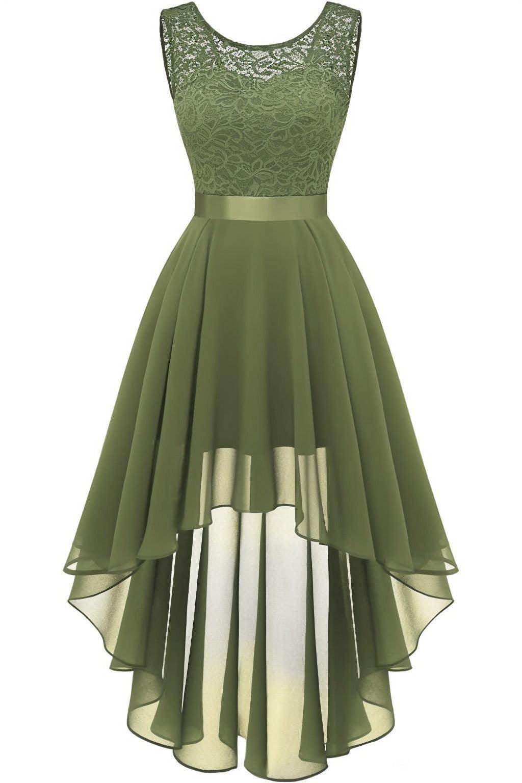 Asymmetrical High-Low Chiffon Graduation Dresses CS0543