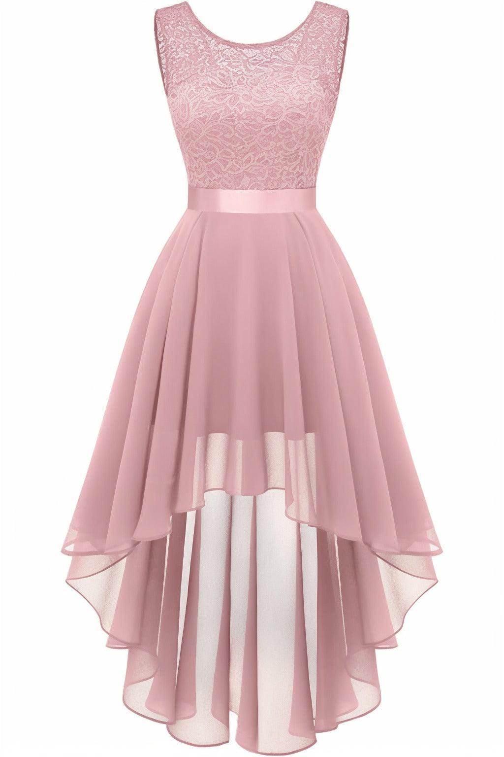 Asymmetrical High-Low Chiffon Graduation Dresses CS0543