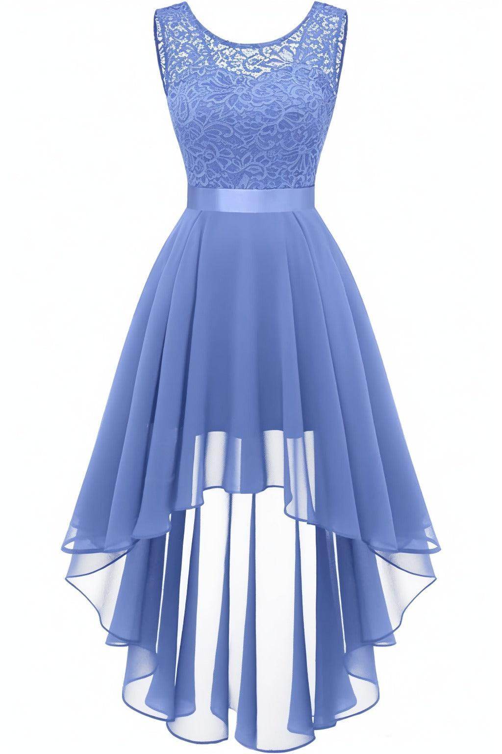Asymmetrical High-Low Chiffon Graduation Dresses CS0543