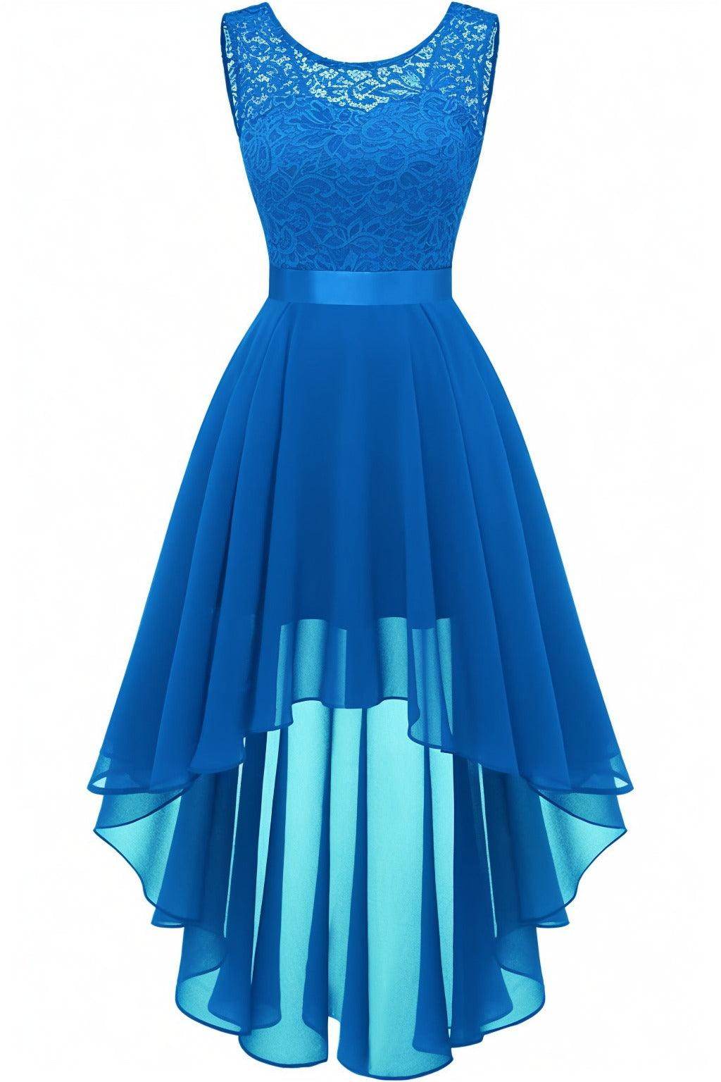 Asymmetrical High-Low Chiffon Graduation Dresses CS0543
