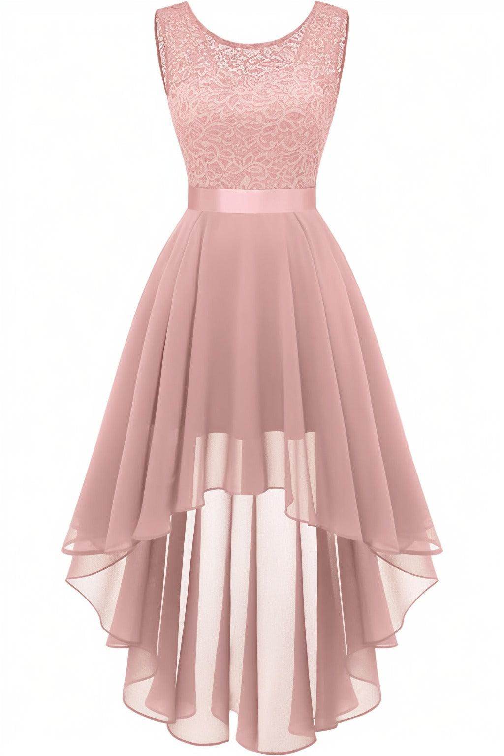 Asymmetrical High-Low Chiffon Graduation Dresses CS0543
