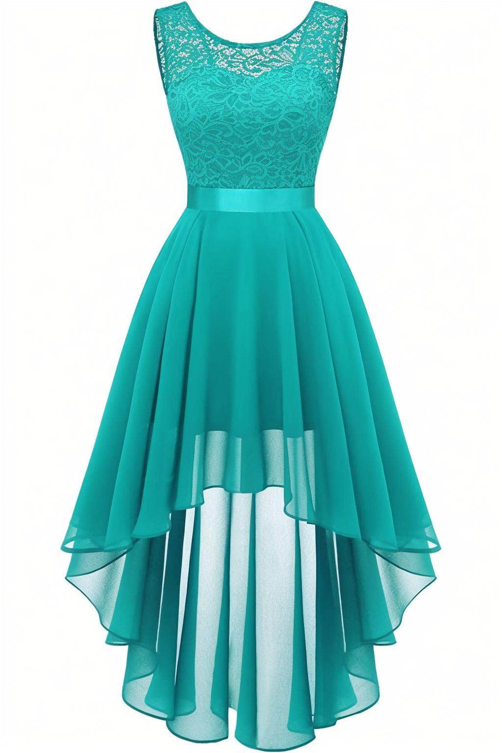 Asymmetrical High-Low Chiffon Graduation Dresses CS0543