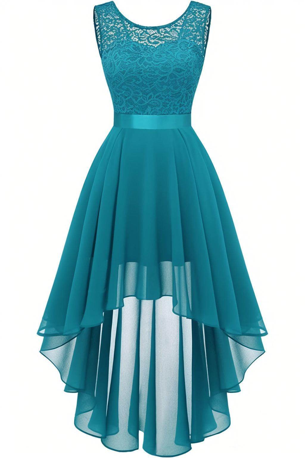 Asymmetrical High-Low Chiffon Graduation Dresses CS0543
