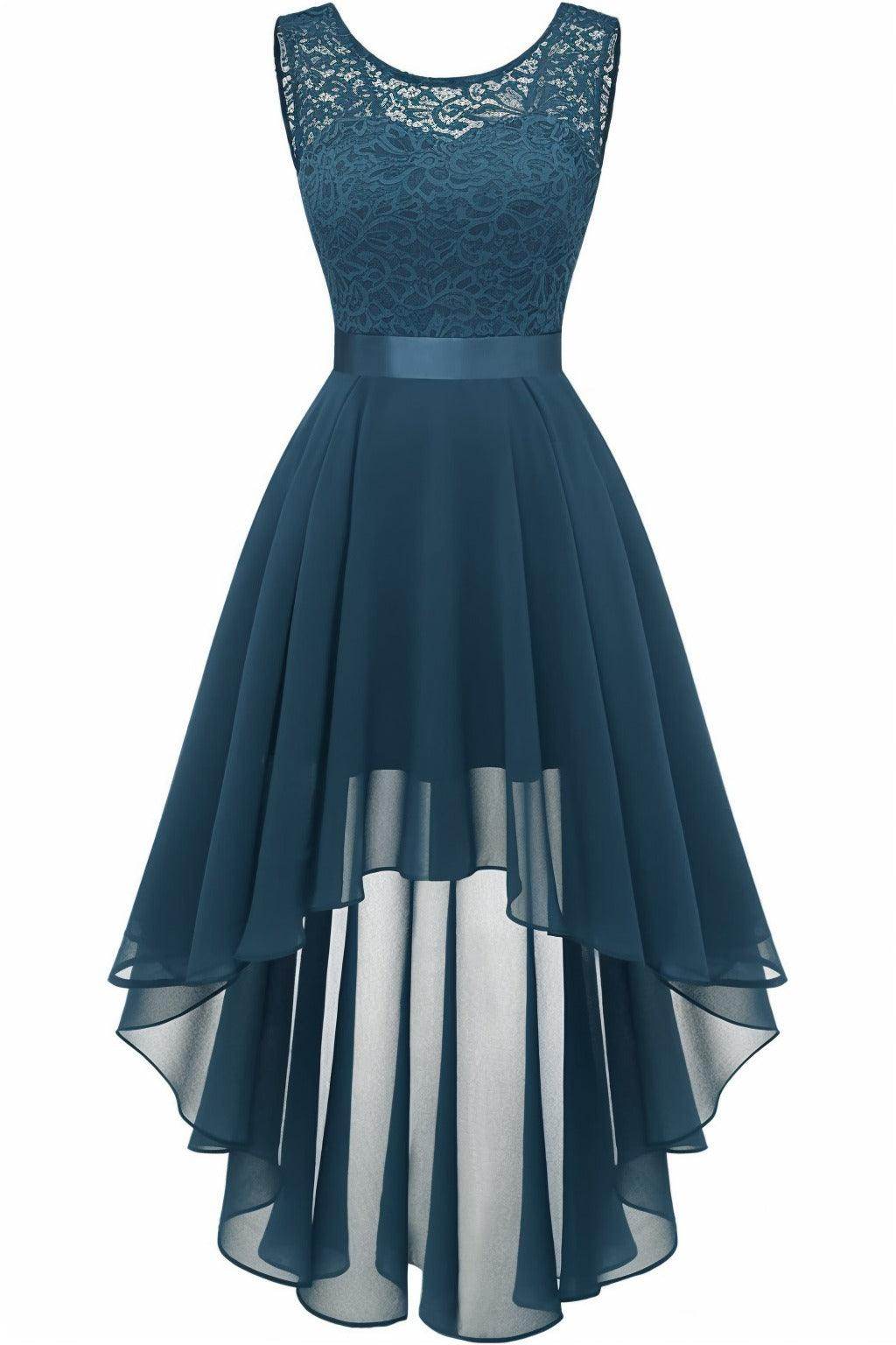 Asymmetrical High-Low Chiffon Graduation Dresses CS0543