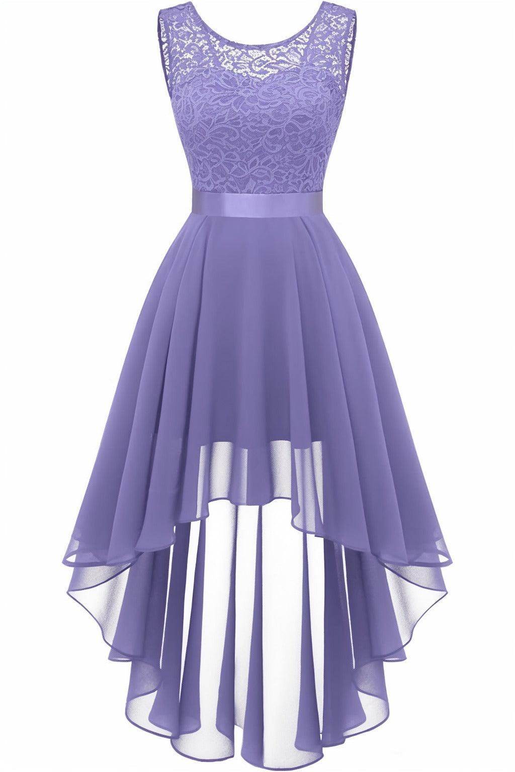 Asymmetrical High-Low Chiffon Graduation Dresses CS0543
