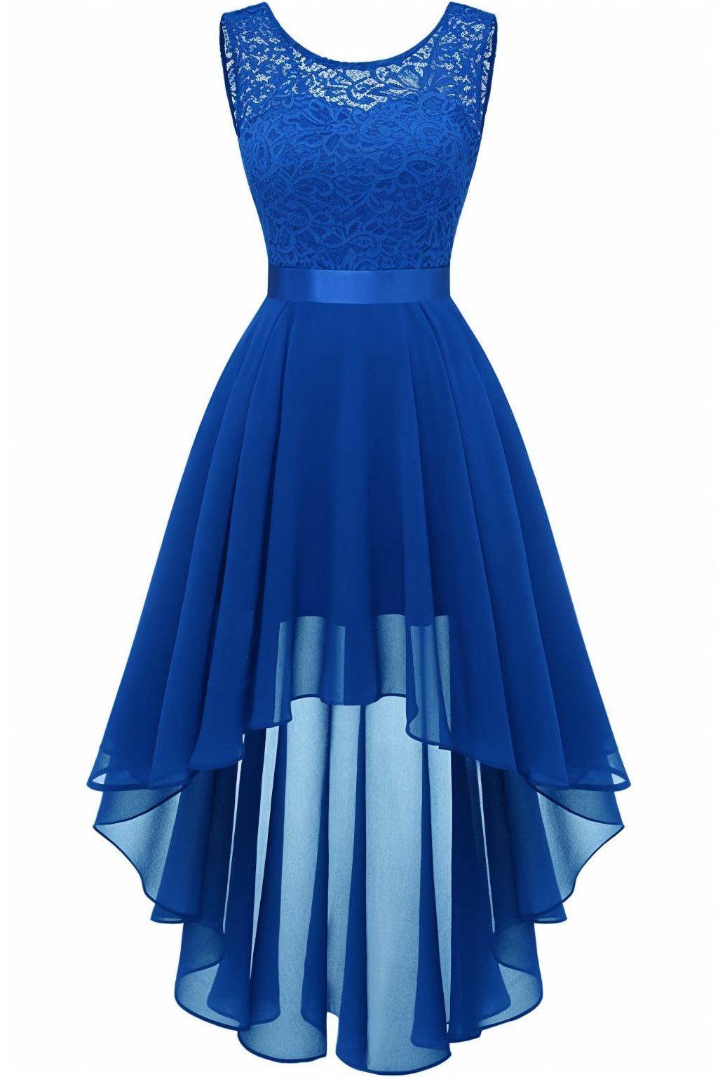 Asymmetrical High-Low Chiffon Graduation Dresses CS0543