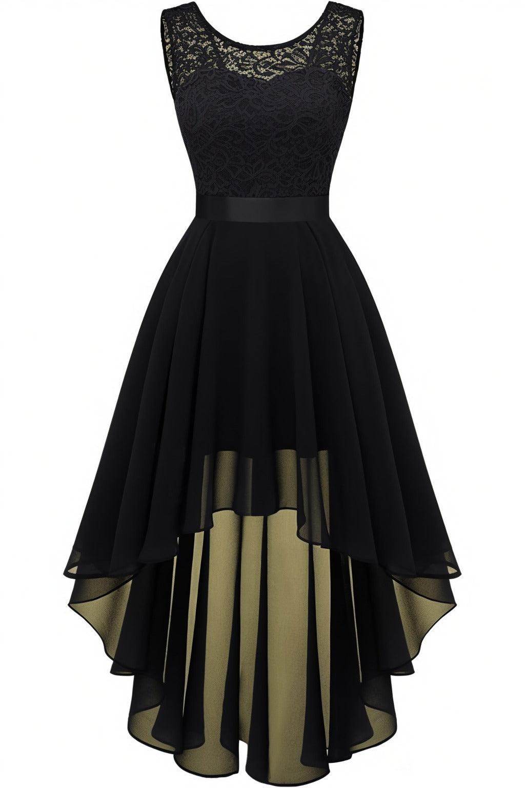 Asymmetrical High-Low Chiffon Graduation Dresses CS0543