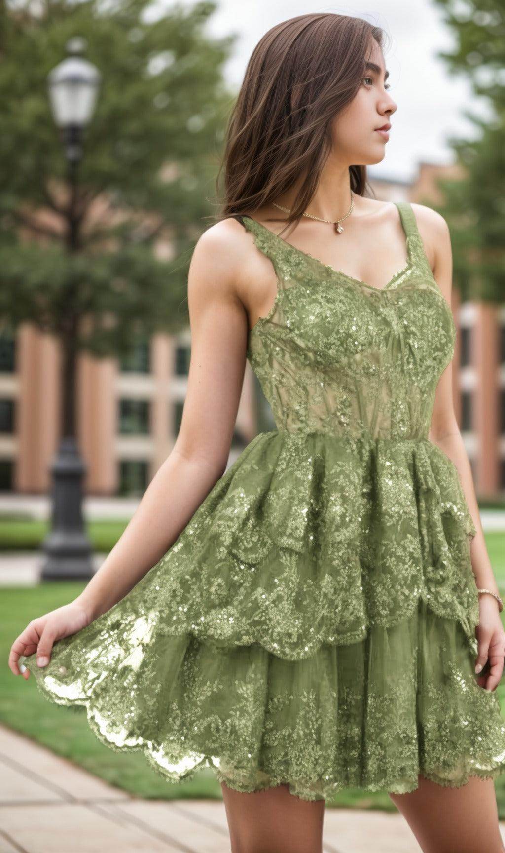 A-Line Short-Mini Tulle Graduation Dresses CS0548