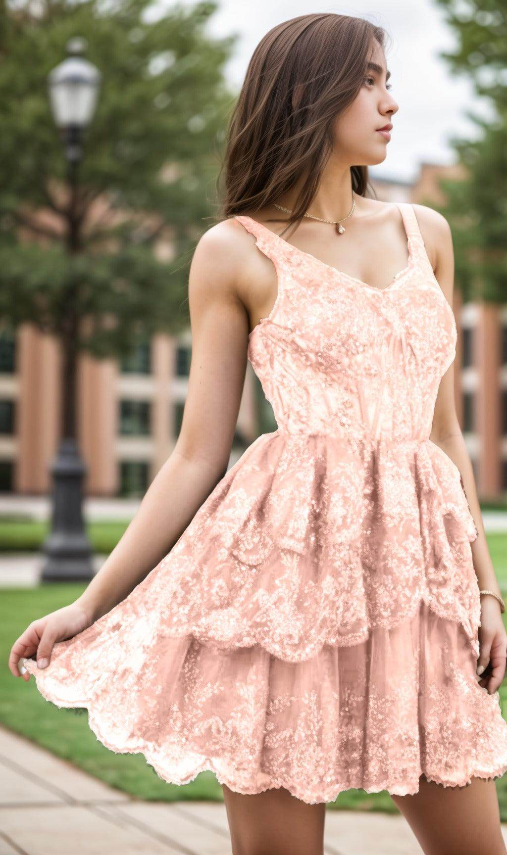 A-Line Short-Mini Tulle Graduation Dresses CS0548