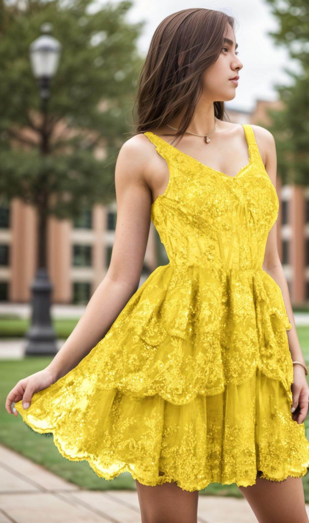 A-Line Short-Mini Tulle Graduation Dresses CS0548